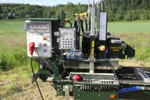 Sawmill equiped with Electronic setworks